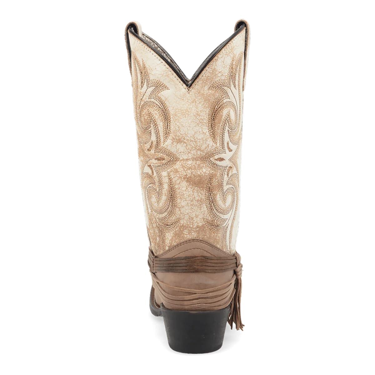 Laredo Women's Myra Square Toe Western Boot in Sand
