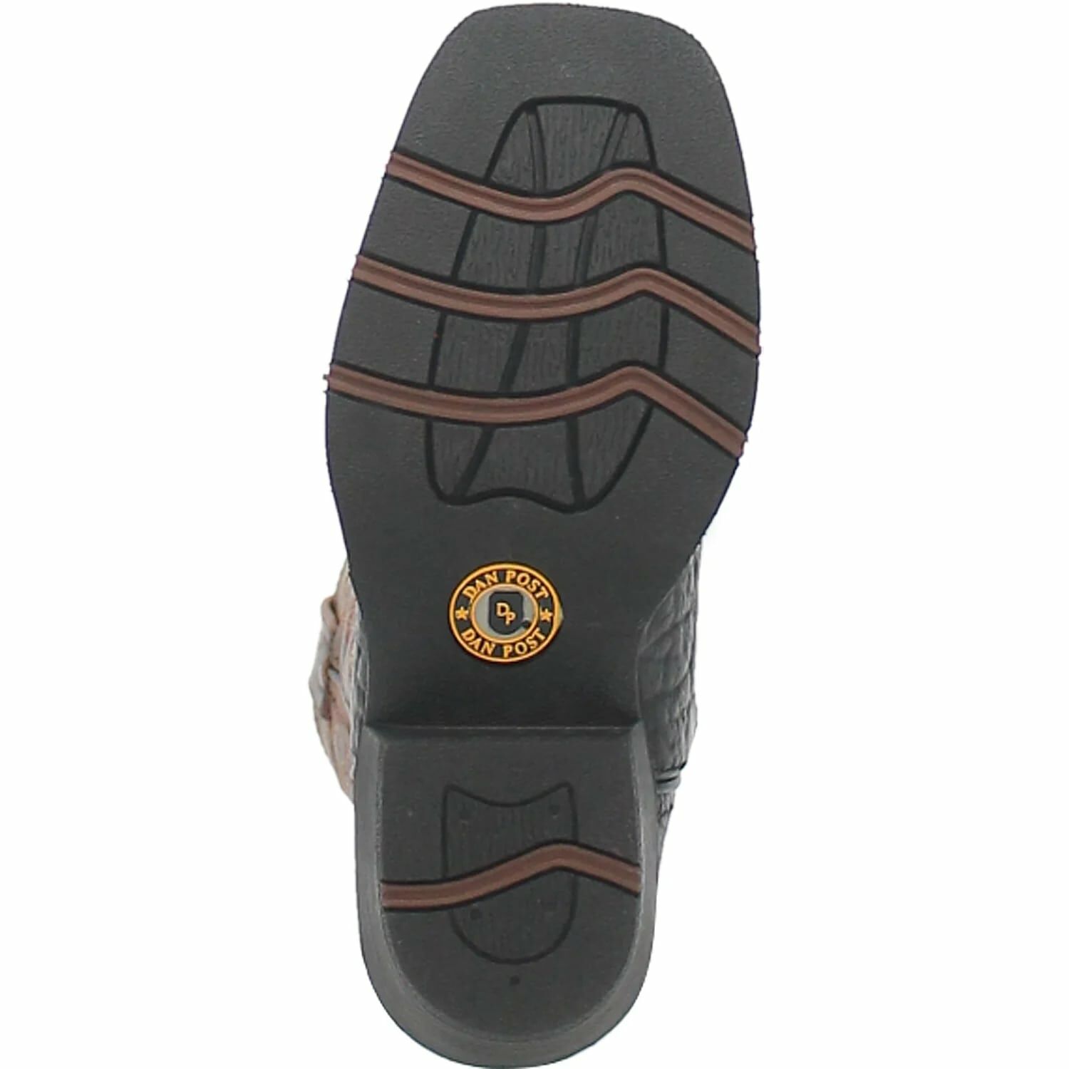 Dan Post Kids' Little River Western Boot in Black/Brown