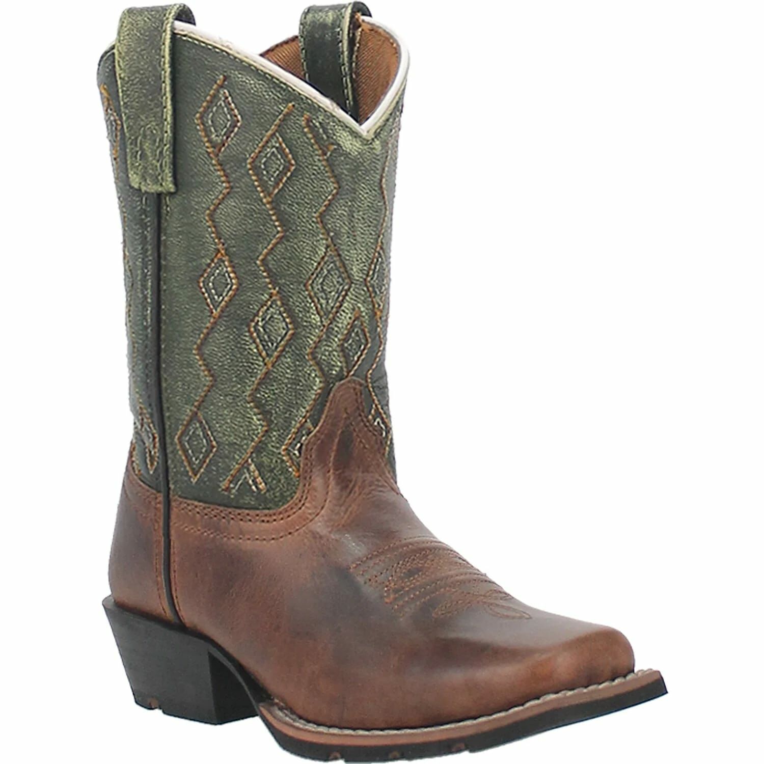 Dan Post Kids' Teddy Western Boot in Brown