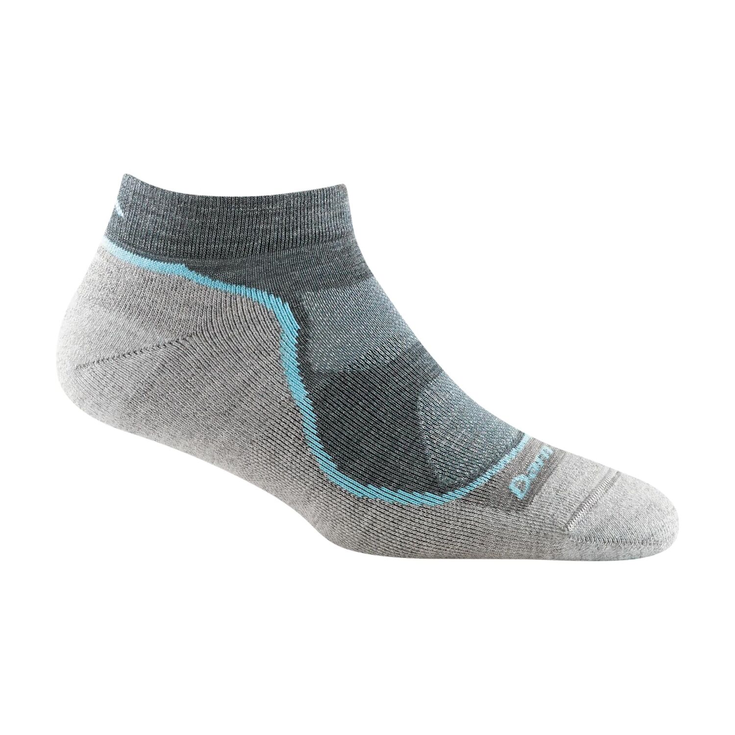 Darn Tough Women's Light Hiker No Show Lightweight Hiking Sock in Slate