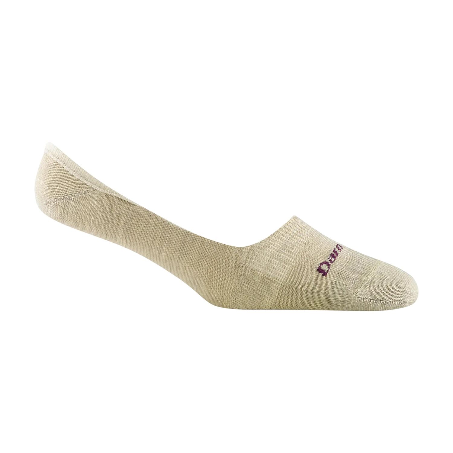Darn Tough Women's Solid No Show Invisible Lightweight Lifestyle Sock in Oatmeal