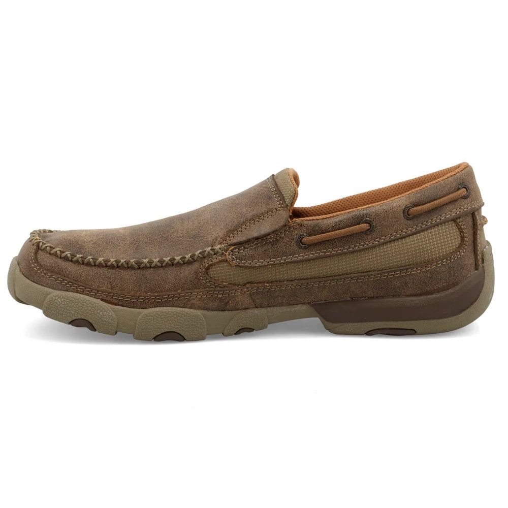 Twisted X Men's Slip On Driving Moc in Bomber