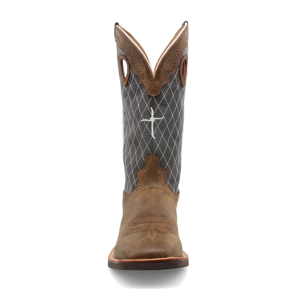 Twisted X Men's 14-in Ruff Stock Western Boot in Bomber