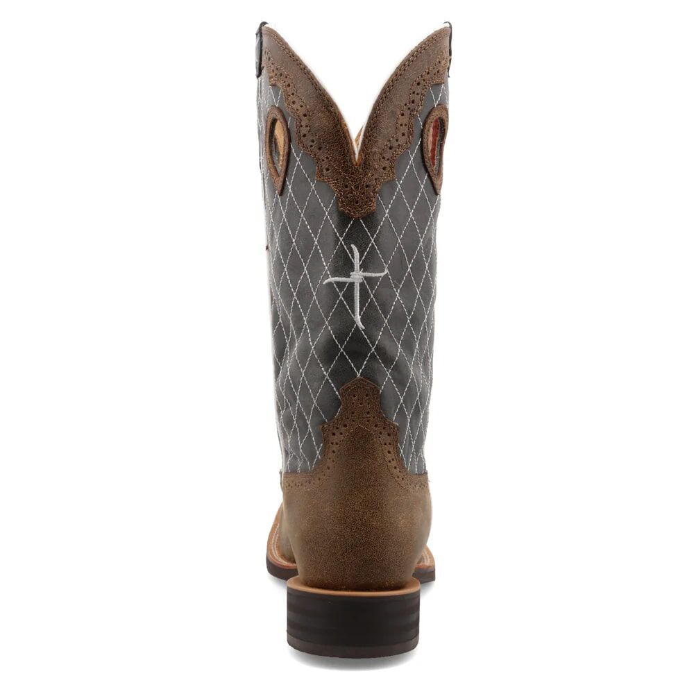 Twisted X Men's 14-in Ruff Stock Western Boot in Bomber