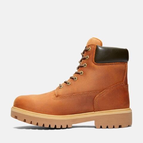 Timberland Pro Men's Direct Attach 6-in Soft Toe Waterproof Work Boot in Marigold