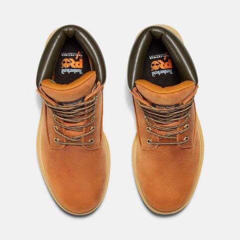 Timberland Pro Men's Direct Attach 6-in Soft Toe Waterproof Work Boot in Marigold