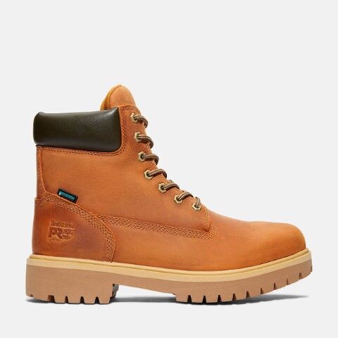 Timberland Pro Men's Direct Attach 6-in Soft Toe Waterproof Work Boot in Marigold