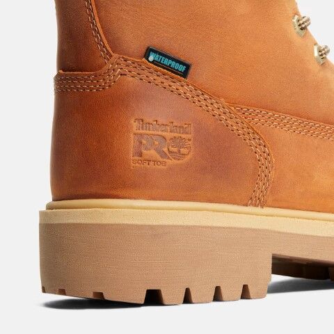 Timberland Pro Men's Direct Attach 6-in Soft Toe Waterproof Work Boot in Marigold