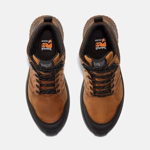 Timberland Pro Men's Reaxion Soft Toe Waterproof Work Hiker in Brown