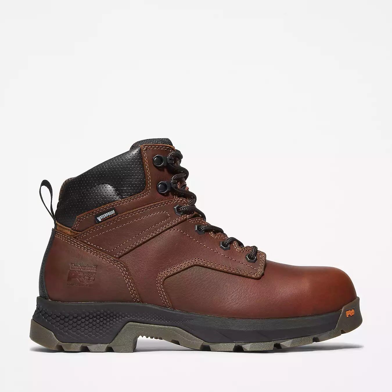 Timberland Pro Men's TiTAN EV 6-In Composite Toe Waterproof Work Boot in Brown