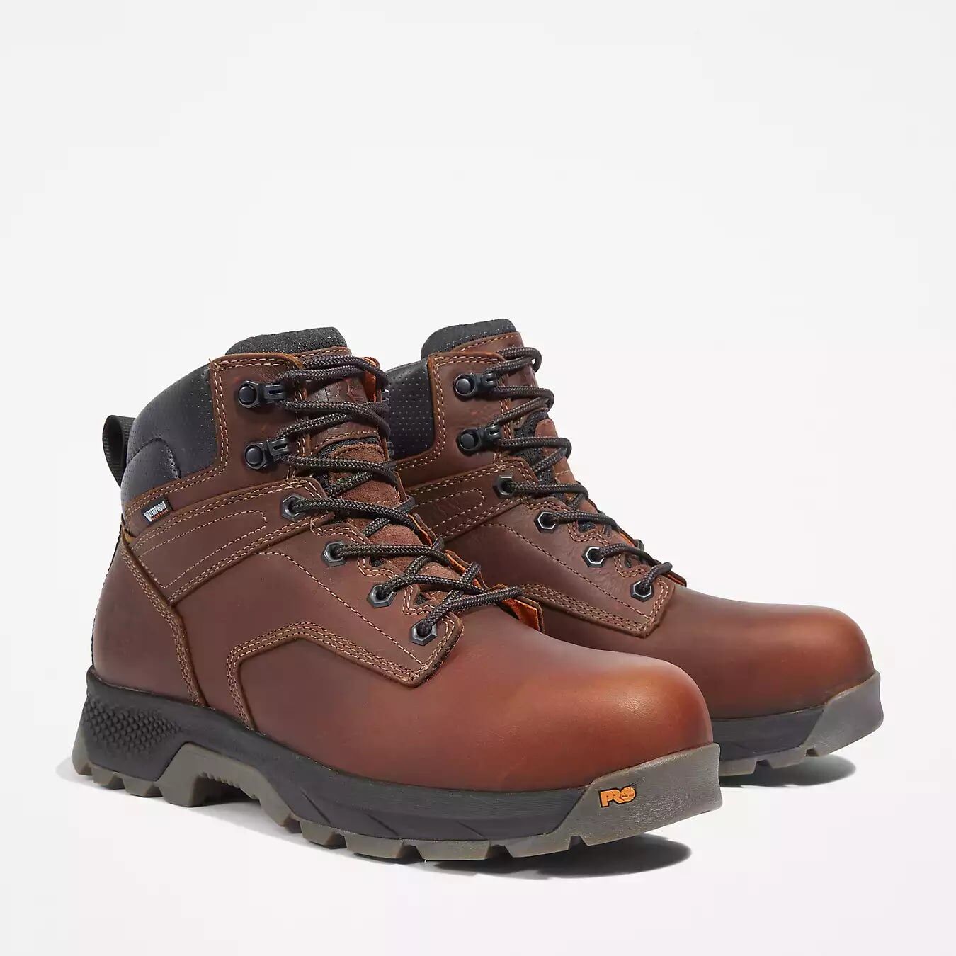 Timberland Pro Men's TiTAN EV 6-In Composite Toe Waterproof Work Boot in Brown