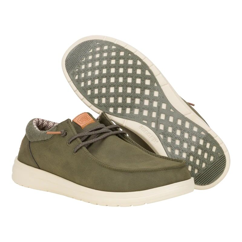 Hey Dude Men's Paul Shoe in Olive