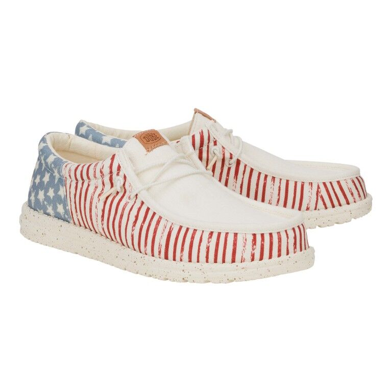 Hey Dude Men's Wally Funk Americana Stars Shoe