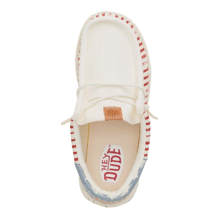 Hey Dude Boy's Wally Funk Americana Stars Shoe