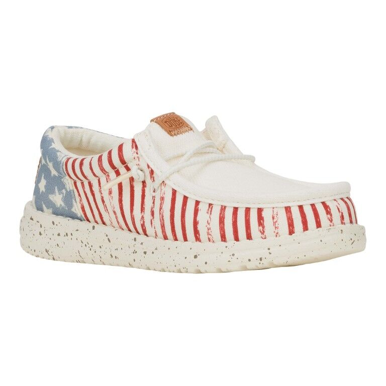 Hey Dude Boy's Wally Funk Americana Stars Shoe