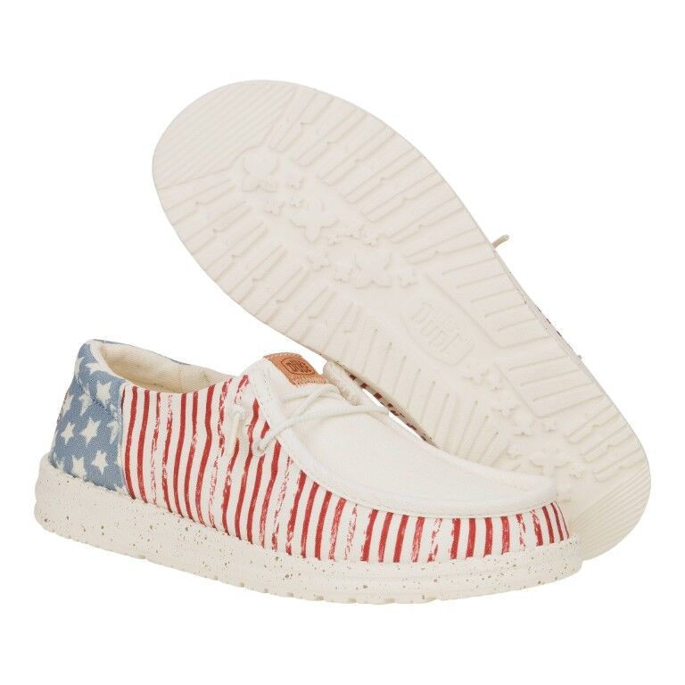 Hey Dude Women's Wendy Funk Americana Stars Shoe