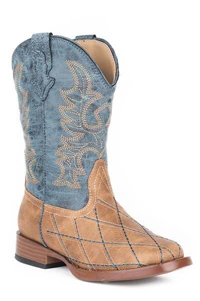 Roper Kids' Square Toe Cross Stitching Boot