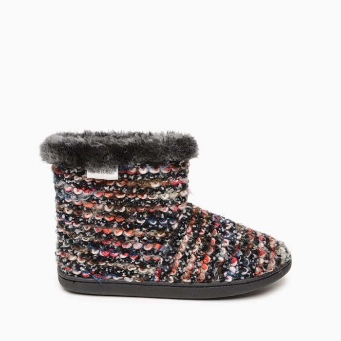 Minnetonka Women's Betty Slipper in Midnight Knit