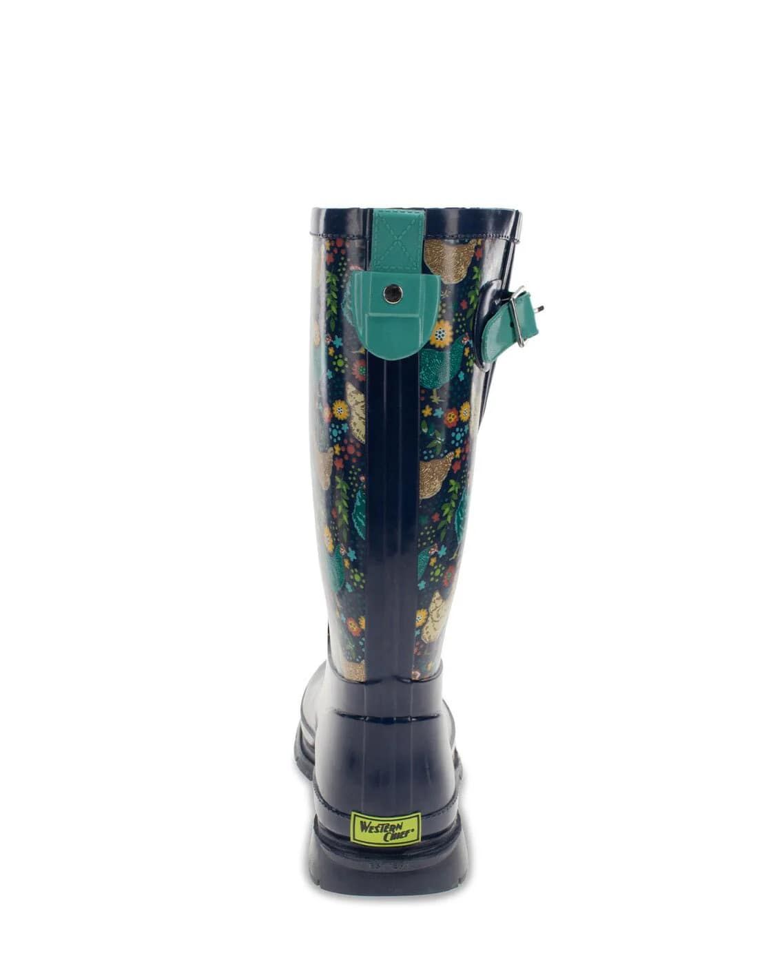 Western Chief Women's Chicken Scratch Tall Rain Boot