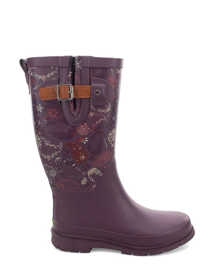 Western Chief Women's Floral Paisley Tall Rain Boot