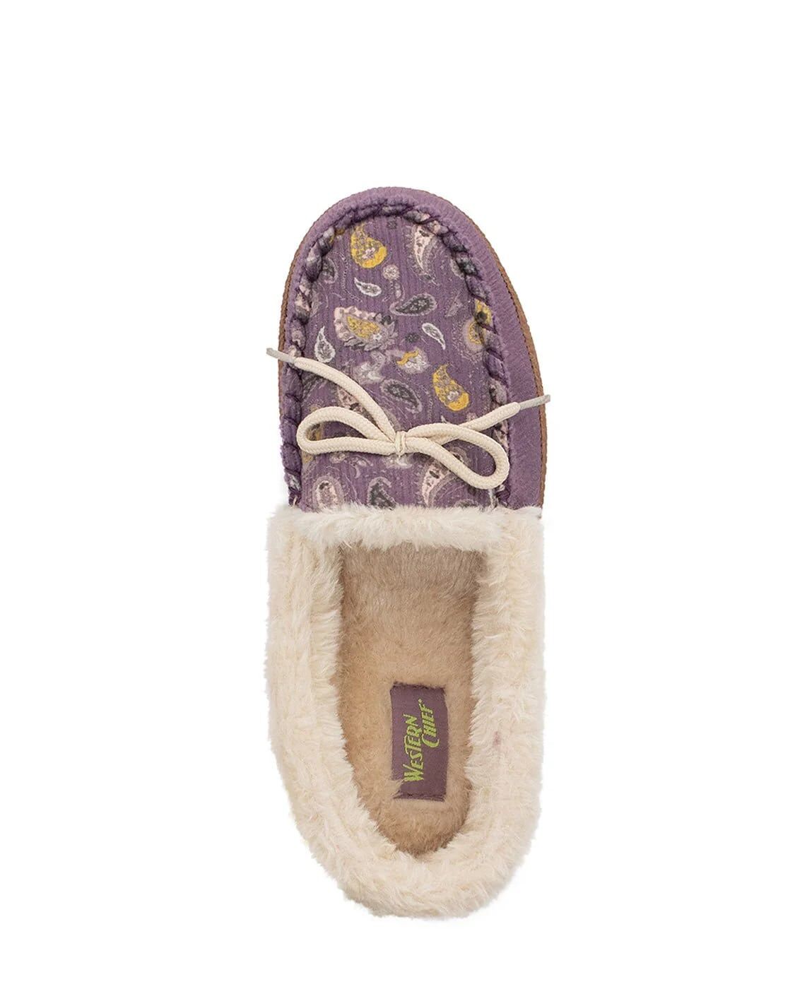 Western Chief Women's Elaine Paisley Slipper in Purple