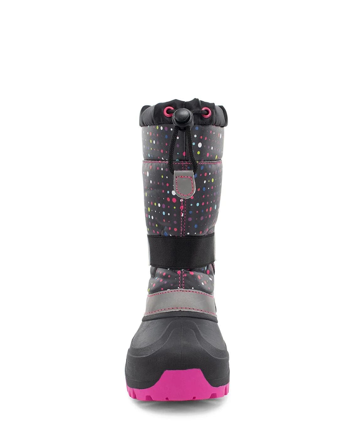 Western Chief Kids' Blizzard Cold Weather Boot in Black/Pink