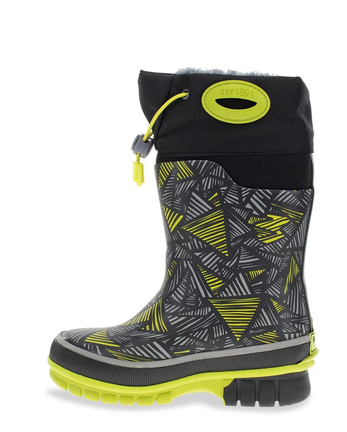 Western Chief Kids' Mega Neoprene Cold Weather Boot in Charcoal