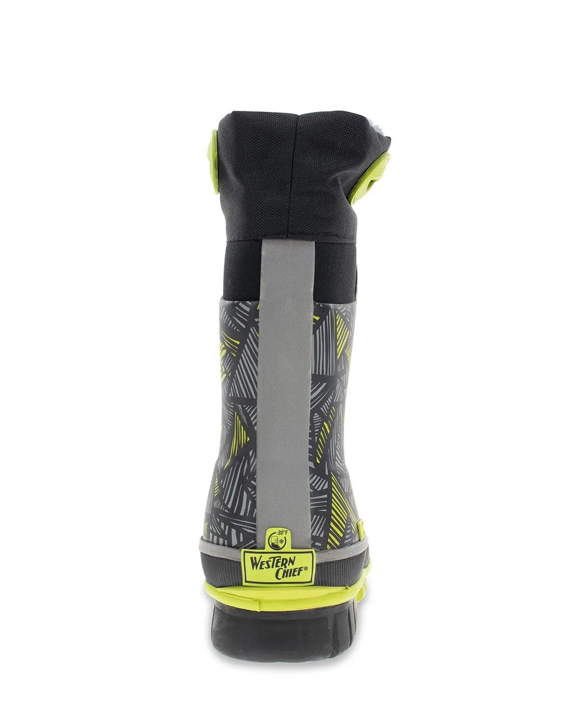 Western Chief Kids' Mega Neoprene Cold Weather Boot in Charcoal