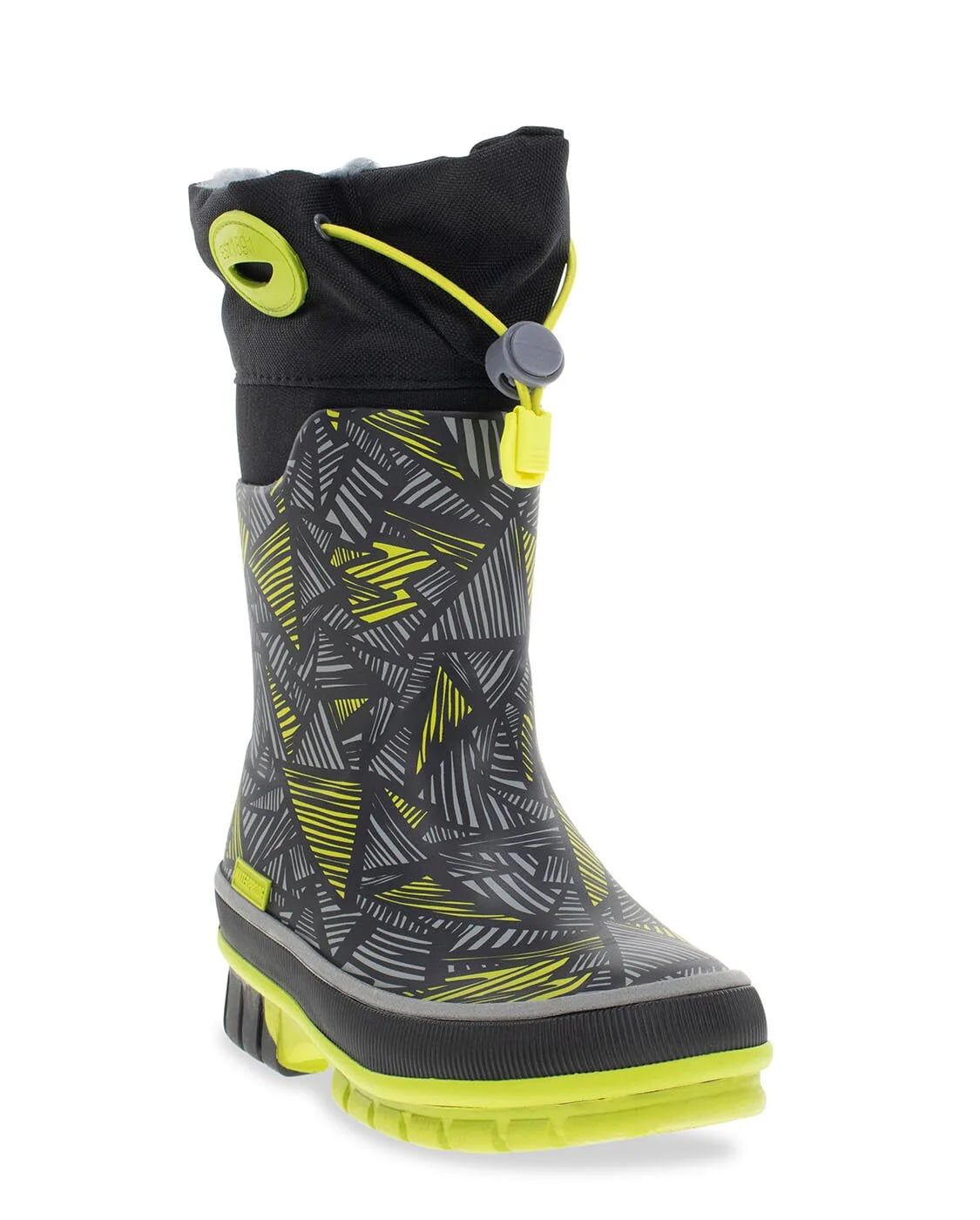 Western Chief Kids' Mega Neoprene Cold Weather Boot in Charcoal