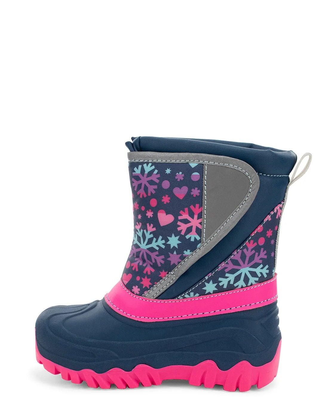 Western Chief Kids' Selah Faux Fur Cold Weather Boot in Navy