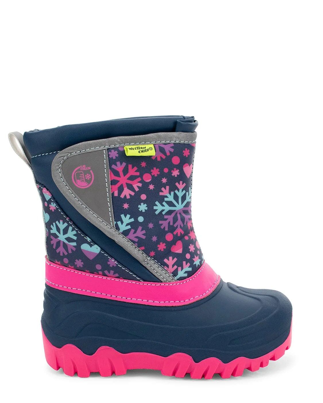 Western Chief Kids' Selah Faux Fur Cold Weather Boot in Navy