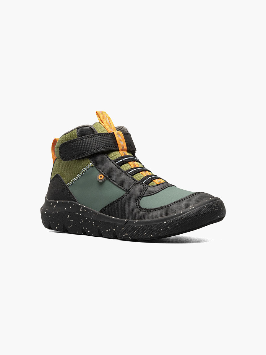 Bogs Kids' Skyline High Top Slip Ons in Olive