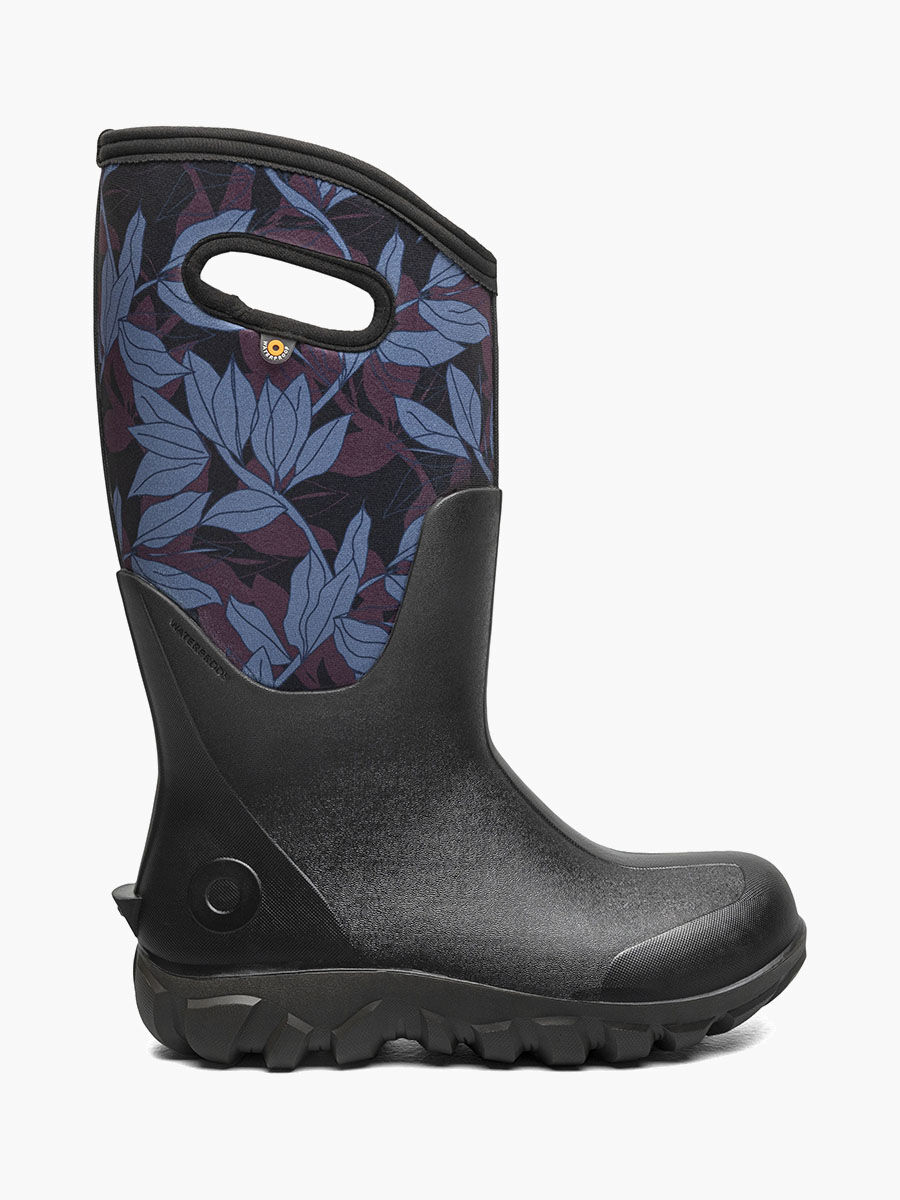 Bogs Women's Classic Seamless Tall Outline Leaves Farm Boots