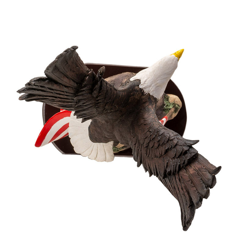 Pacific Trading Eagle With Flag Statue