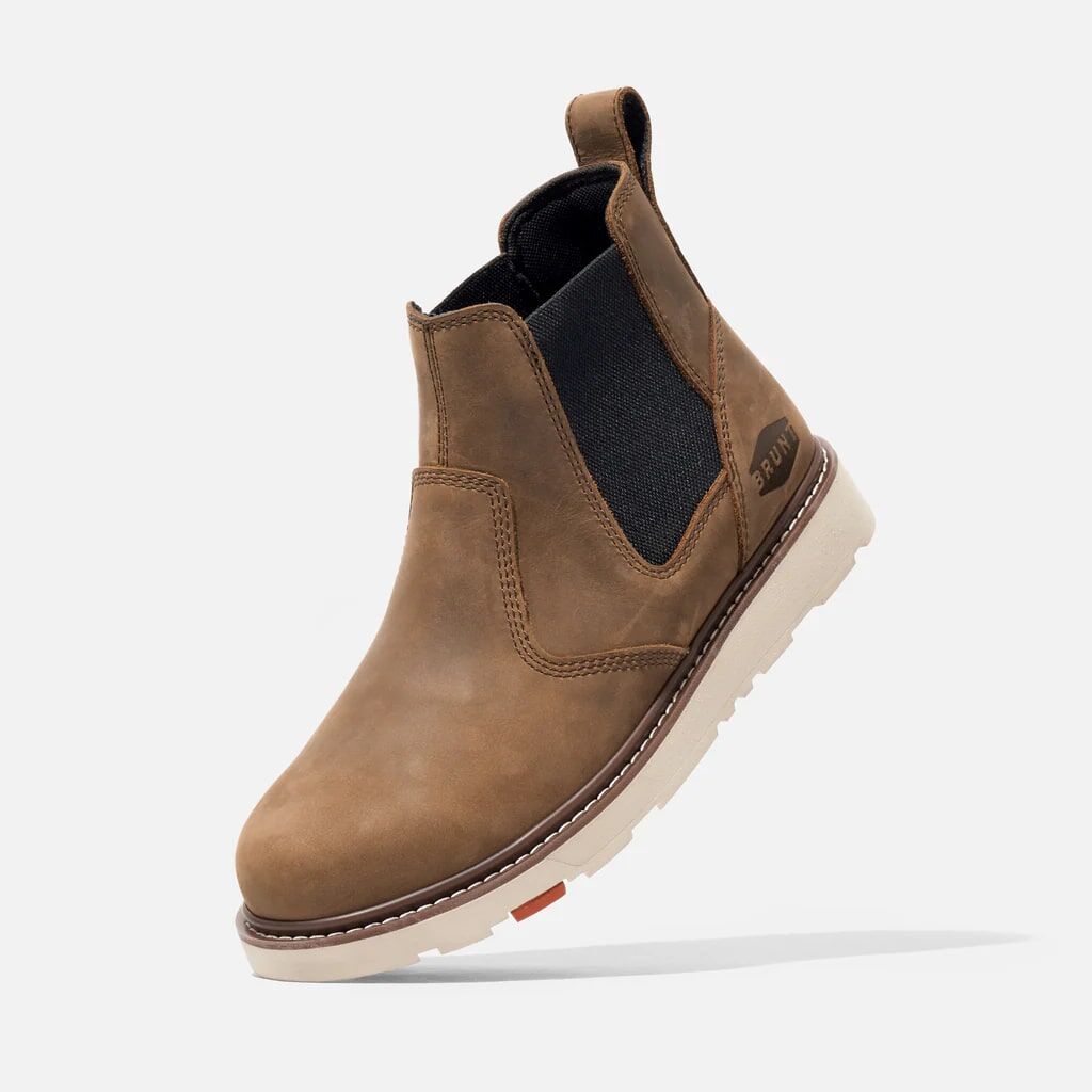 BRUNT Men's The Ohman Soft Toe Slip On Work Boot