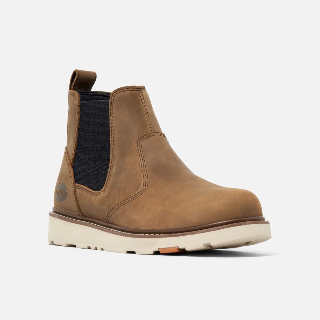 BRUNT Men's The Ohman Soft Toe Slip On Work Boot