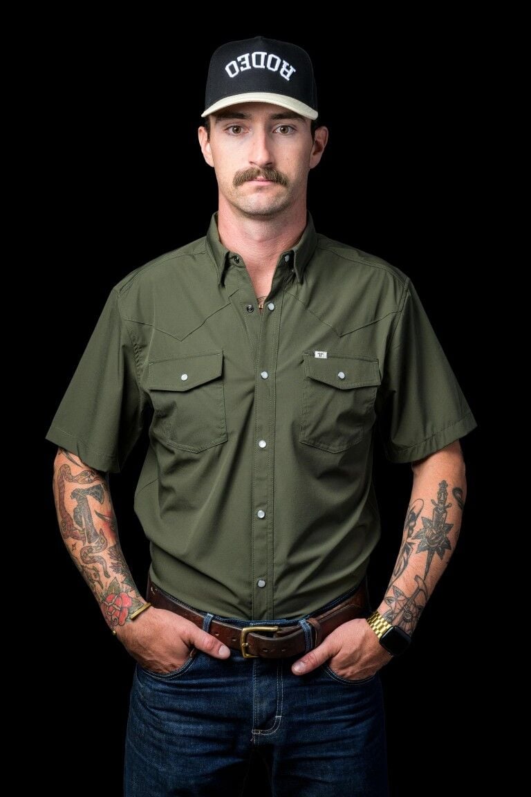 Ferrell Men's CORE Short Sleeve Snap Shirt