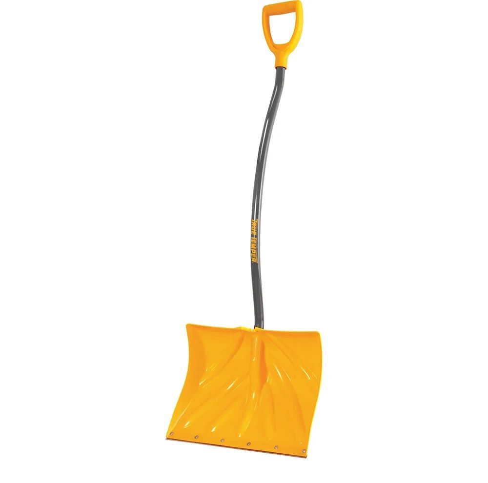 True Temper Poly Combo Snow Shovel with D-Grip on Ergonomic Handle, 18-In