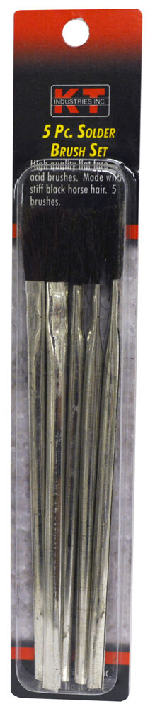 KT Industries 5 Piece Solder Brush Set