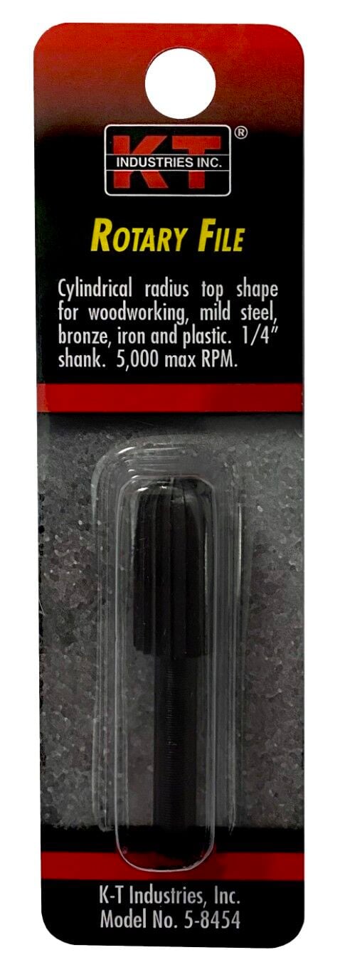 KT Industries Cylindrical Round Top Rotary File