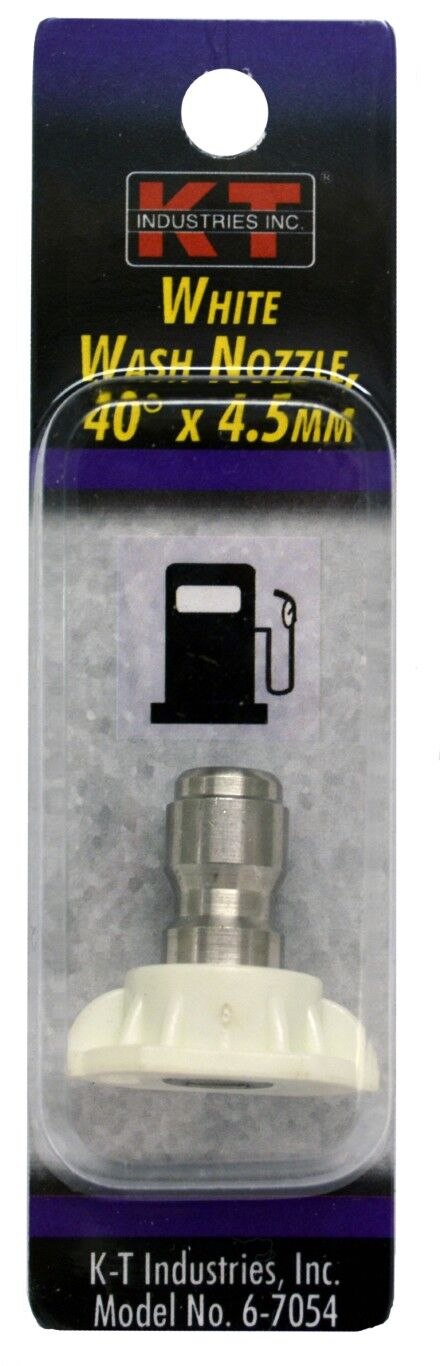 KT Industries White Wash Nozzle, 40° x 4.5-mm