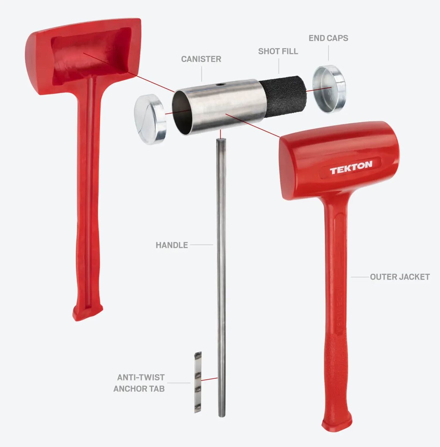 Tekton Dead Blow Hammer, 21-Oz