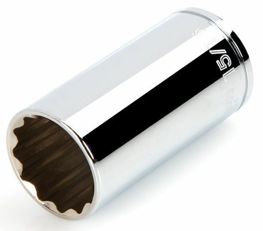 Tekton Standard 12 Point, 3/8 in Drive Deep Socket - 15/16 in