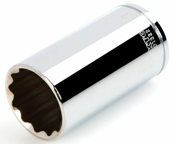 Tekton Standard 12 Point, 3/8 in Drive Deep Socket - 1 in