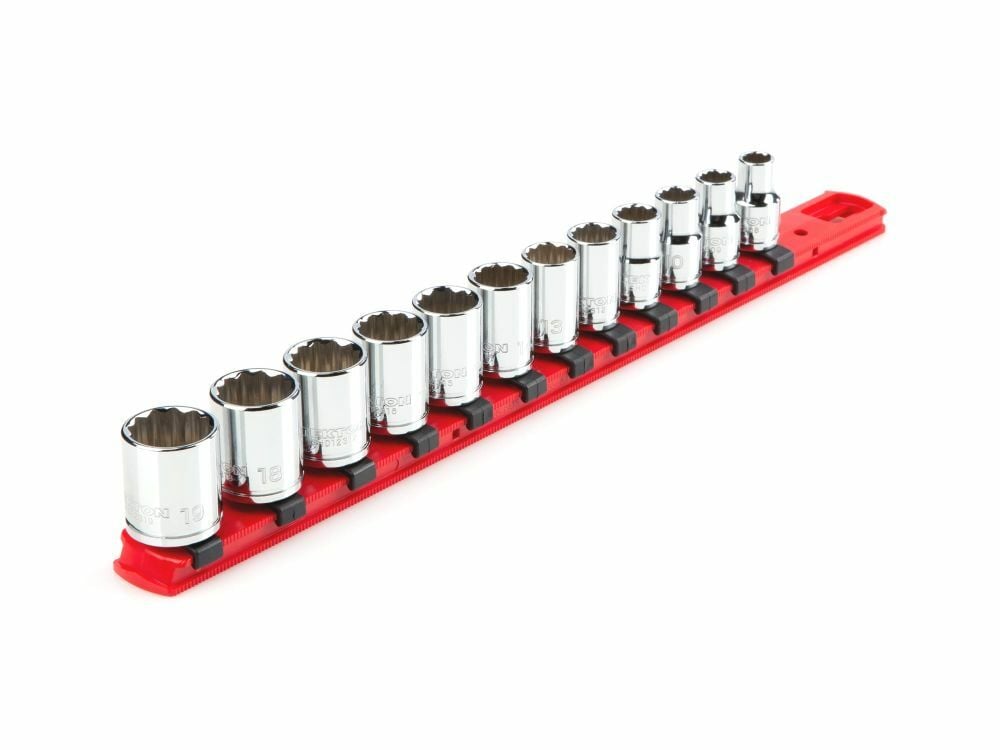Tekton 3/8 Inch 12-Point Socket Set, 12 Piece