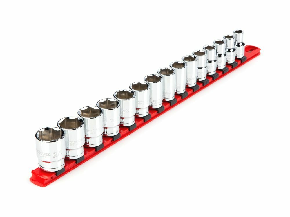 Tekton 1/2 Inch 6-Point Socket Set, 15 Piece