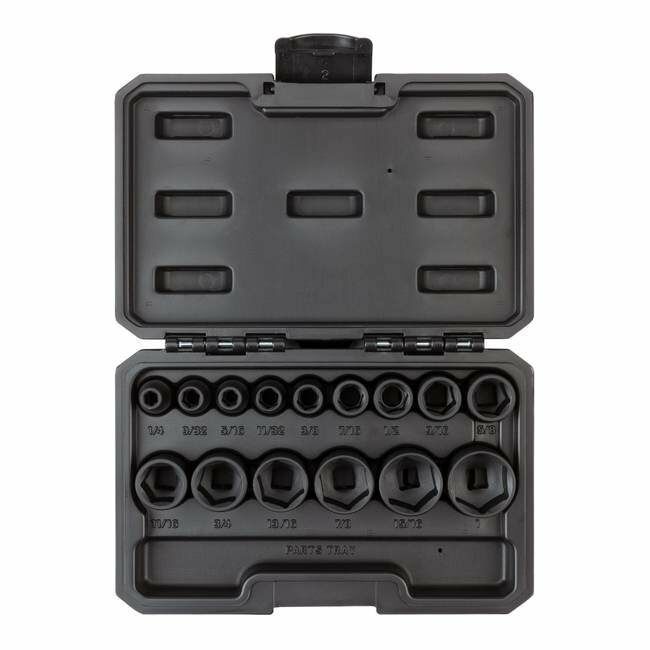 Tekton 15 Piece 3/8 in Drive 6-Point Impact Socket Set