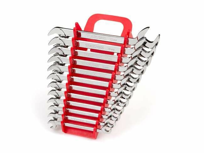 Tekton 12 Piece Angle Head Open Wrench Set