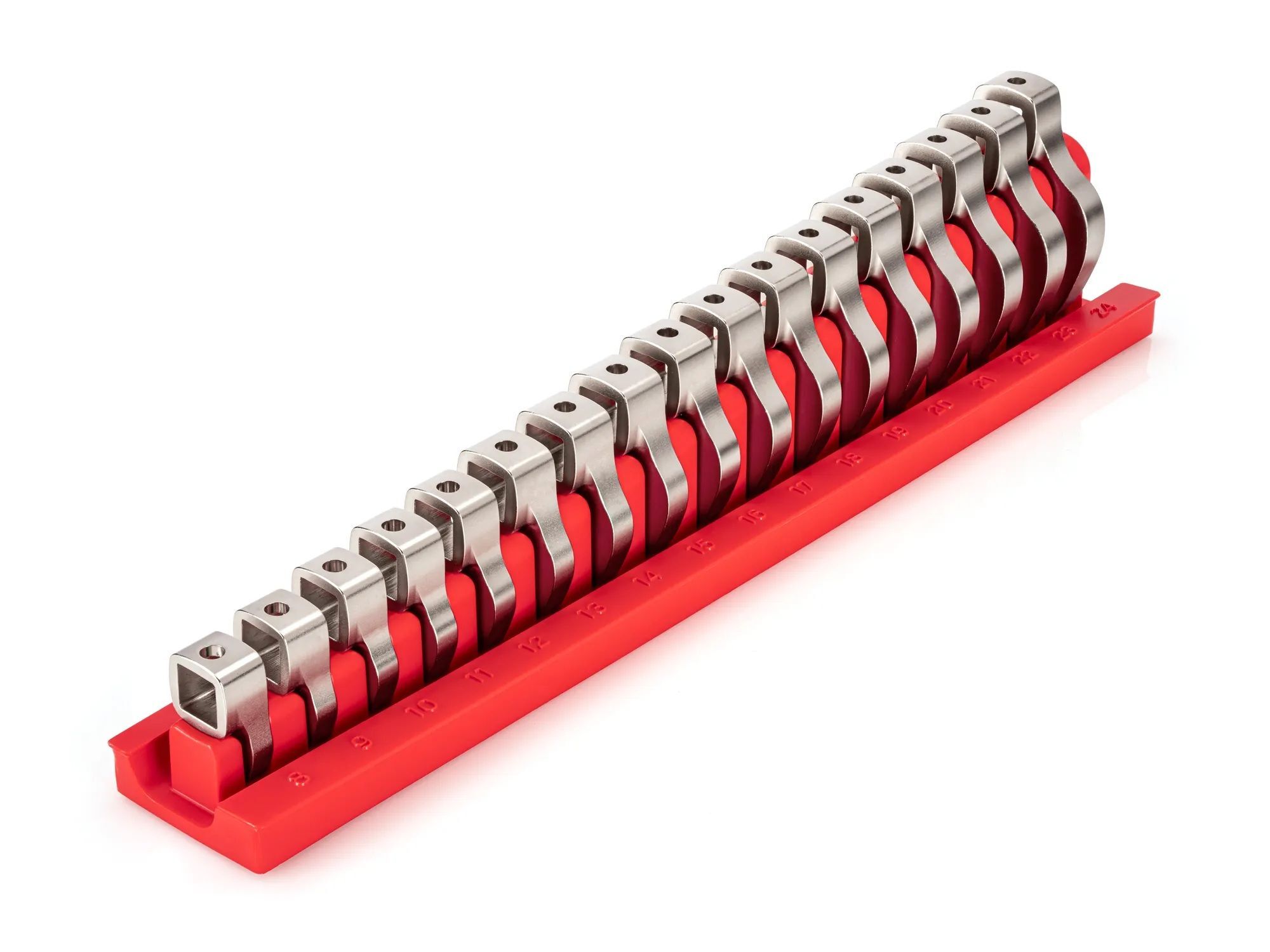 Tekton 3/8-In Drive Crowfoot Wrench Set with Rack, 17-Pc