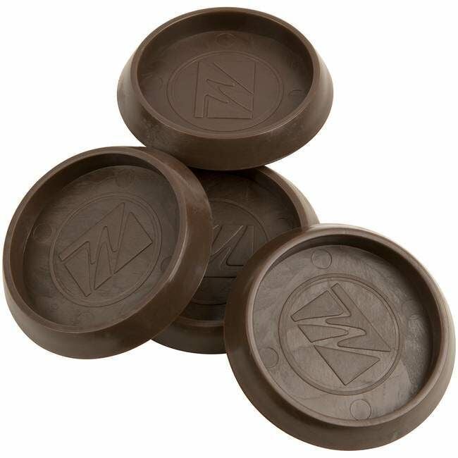 Titan Casters 4 pk 1 11/16 in Round Furniture Caster Cups - Brown